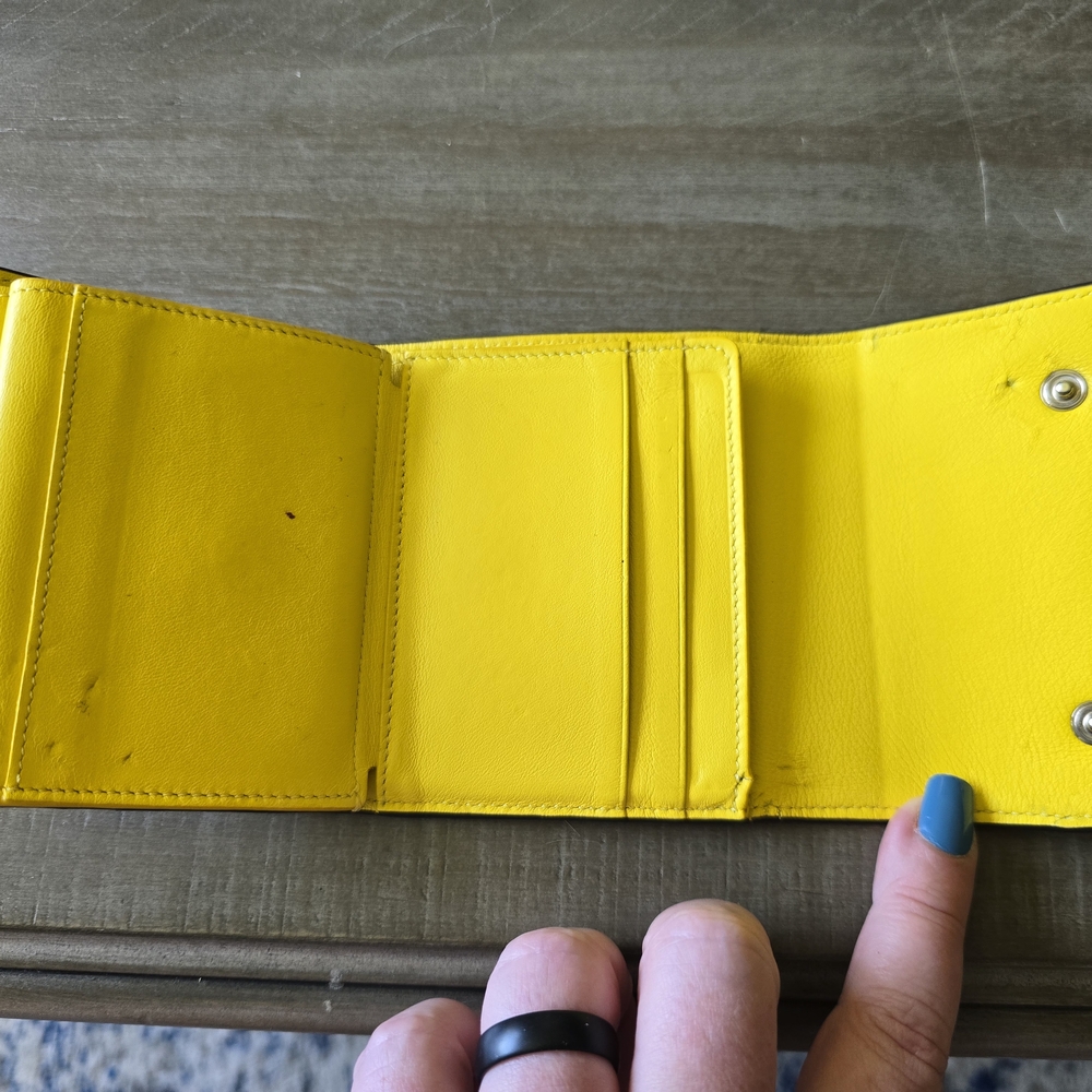 Celine Men's Leather Wallet - Gray - Picture 3 of 5